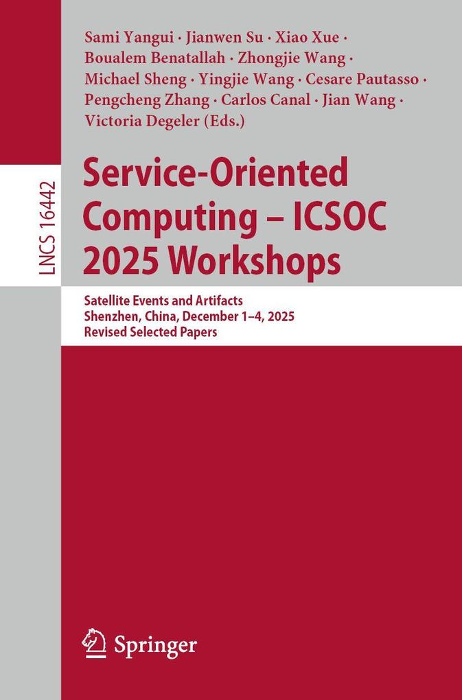 Service-Oriented Computing - ICSOC 2025 Workshops