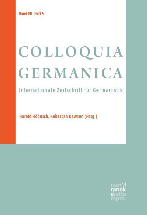 COLLOQUIA GERMANICA 58 4