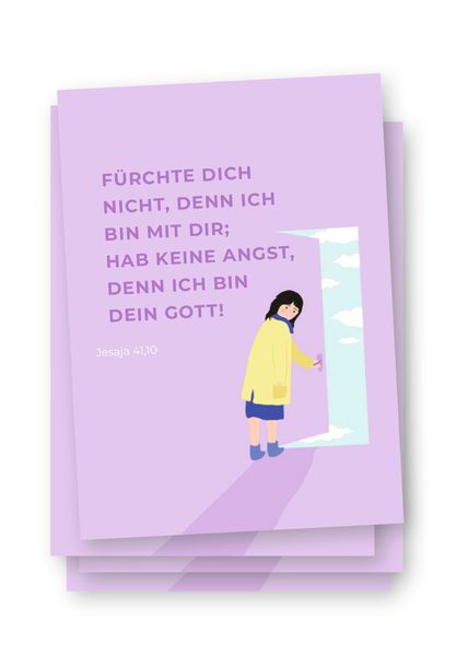 Postkarte zur Jahreslosung 2027 - 10 Karten im Set