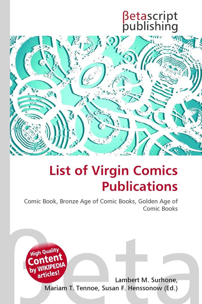 List of Virgin Comics Publications