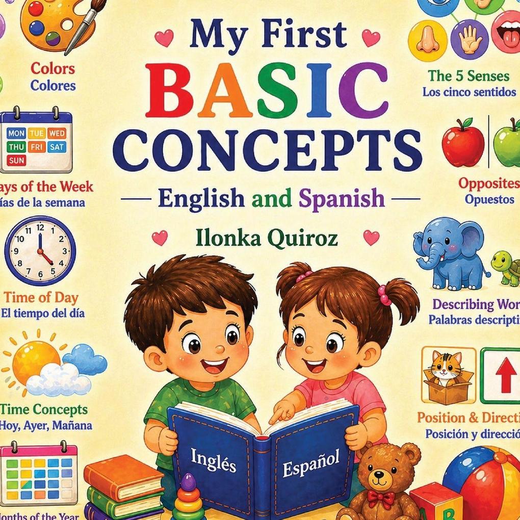 My First Basic Concepts - English and Spanish