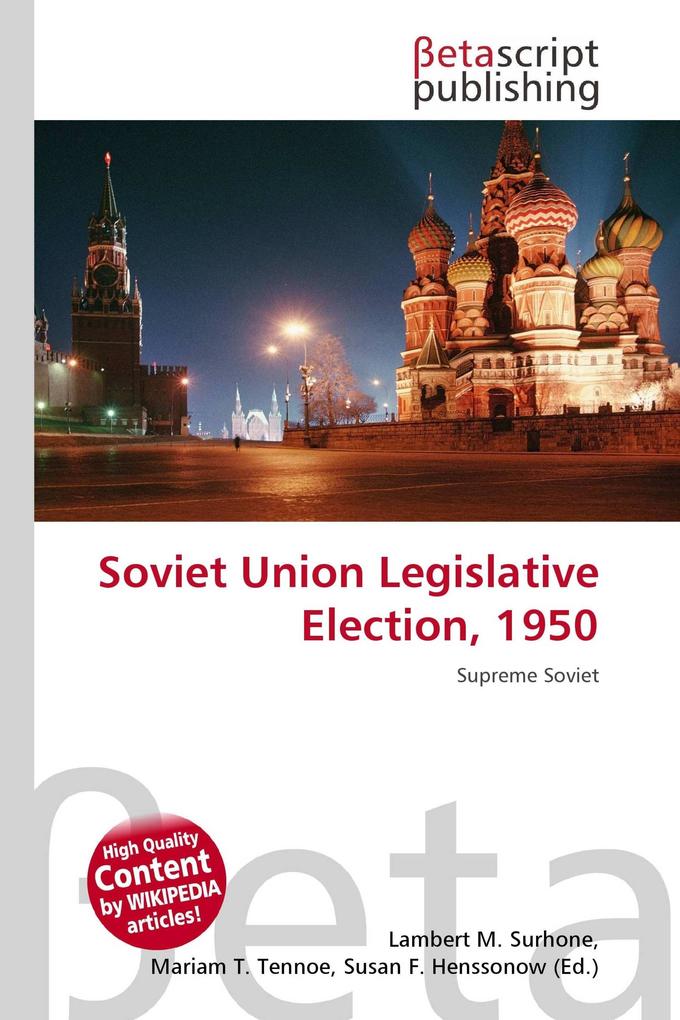 Soviet Union Legislative Election 1950