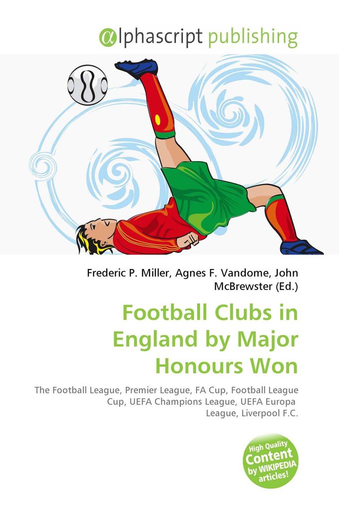 Football Clubs in England by Major Honours Won
