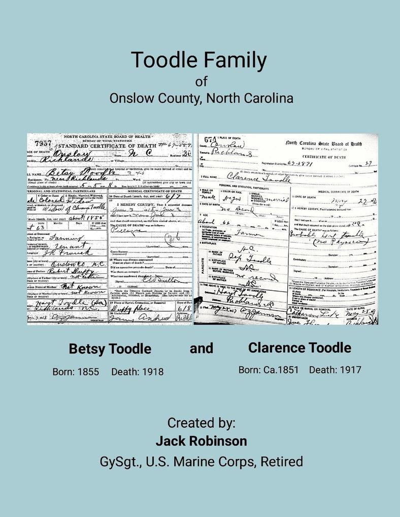 Toodle Family of Onslow County North Carolina