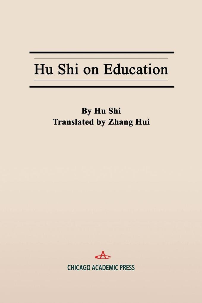 Hu Shi on Education