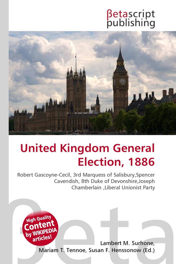 United Kingdom General Election 1886