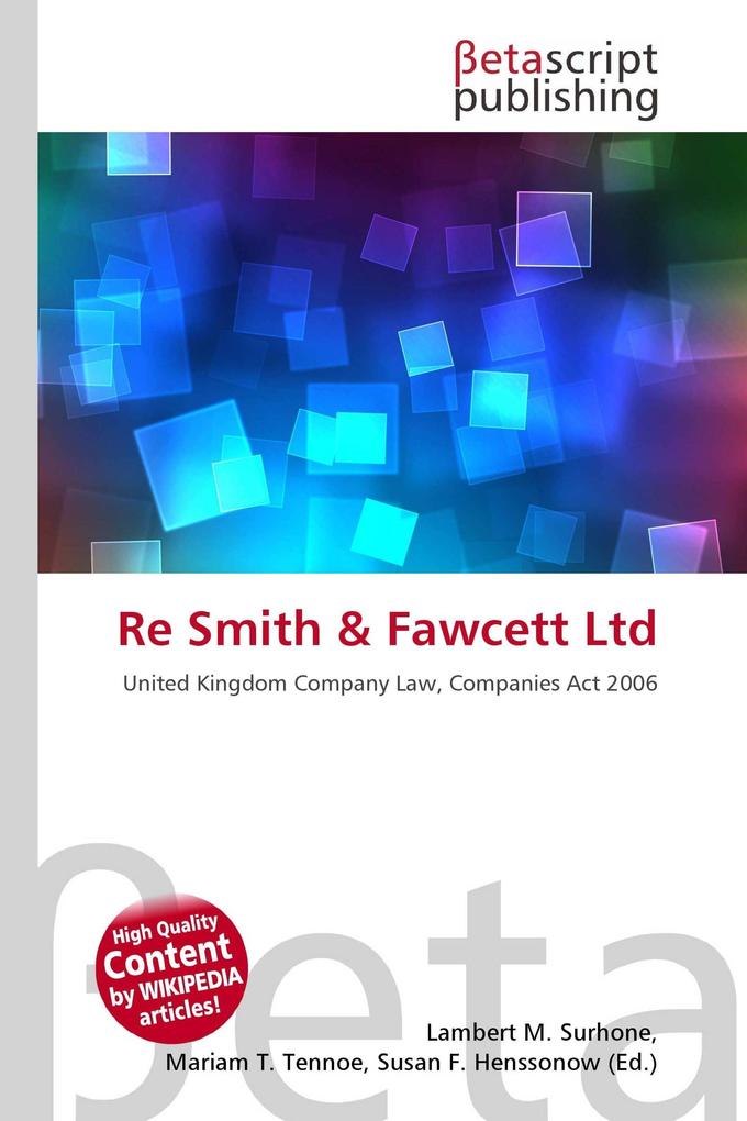Re Smith & Fawcett Ltd