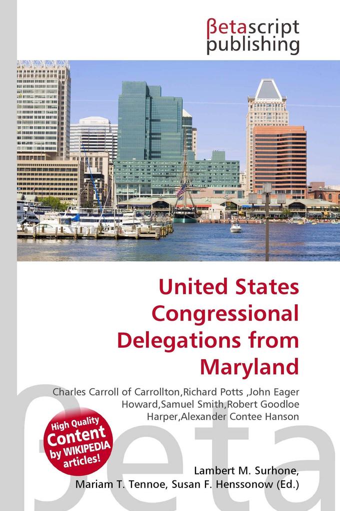 United States Congressional Delegations from Maryland