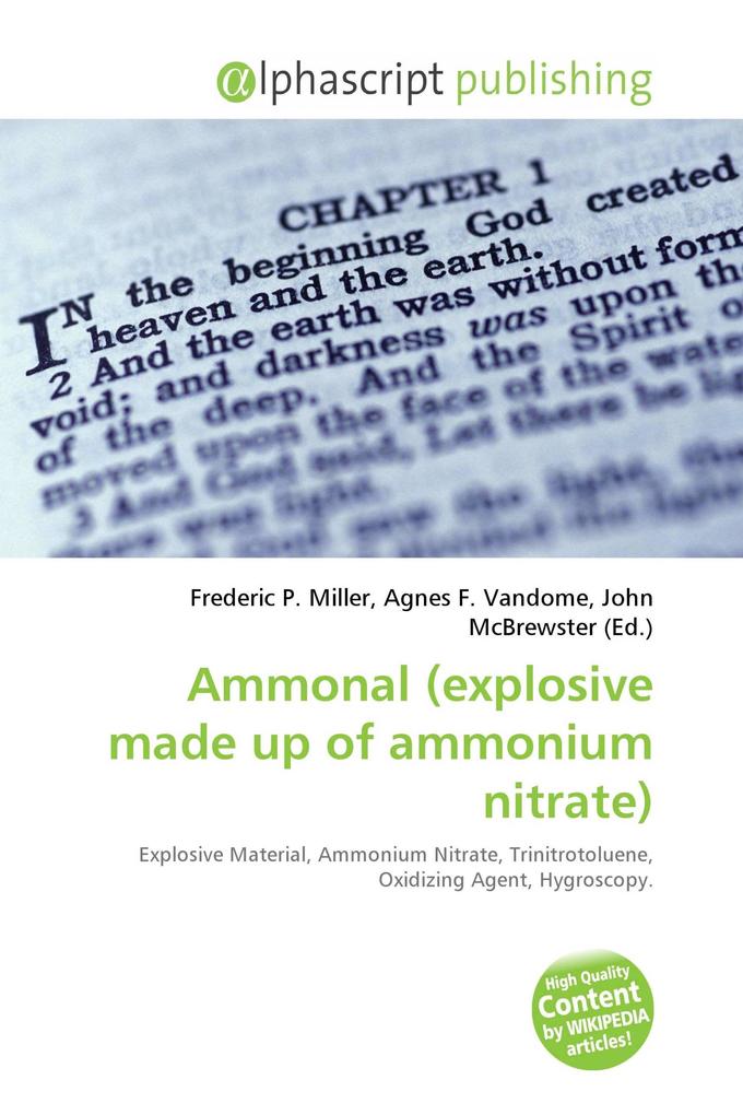 Ammonal (explosive made up of ammonium nitrate)