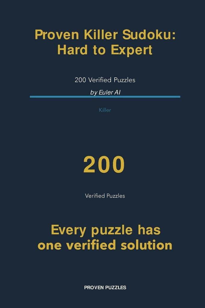 Proven Killer Sudoku