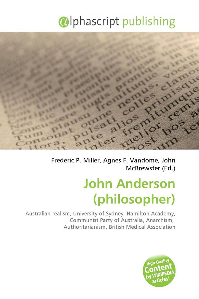 John Anderson (philosopher)