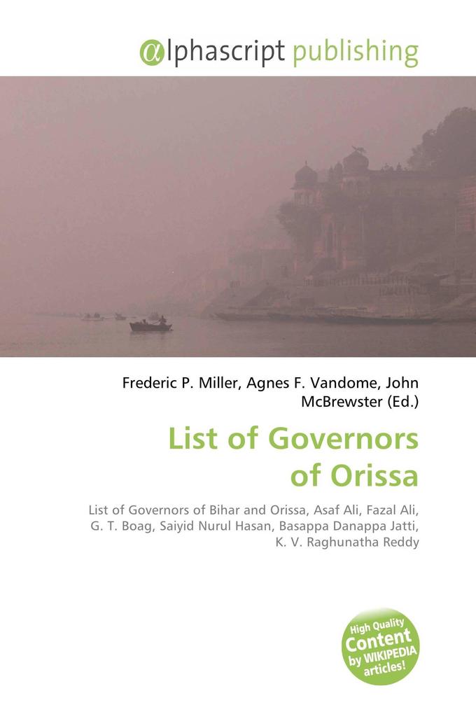 List of Governors of Orissa