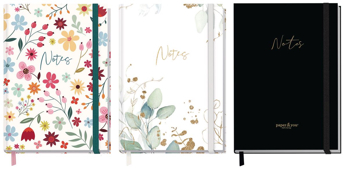 paper&you Notizbuch kariert A6+