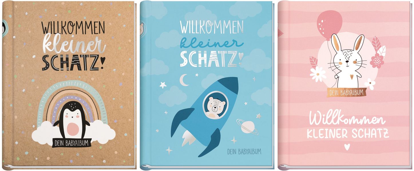 Babyalbum Willkommen kleiner Schatz