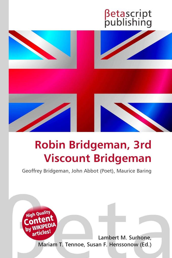Robin Bridgeman 3rd Viscount Bridgeman