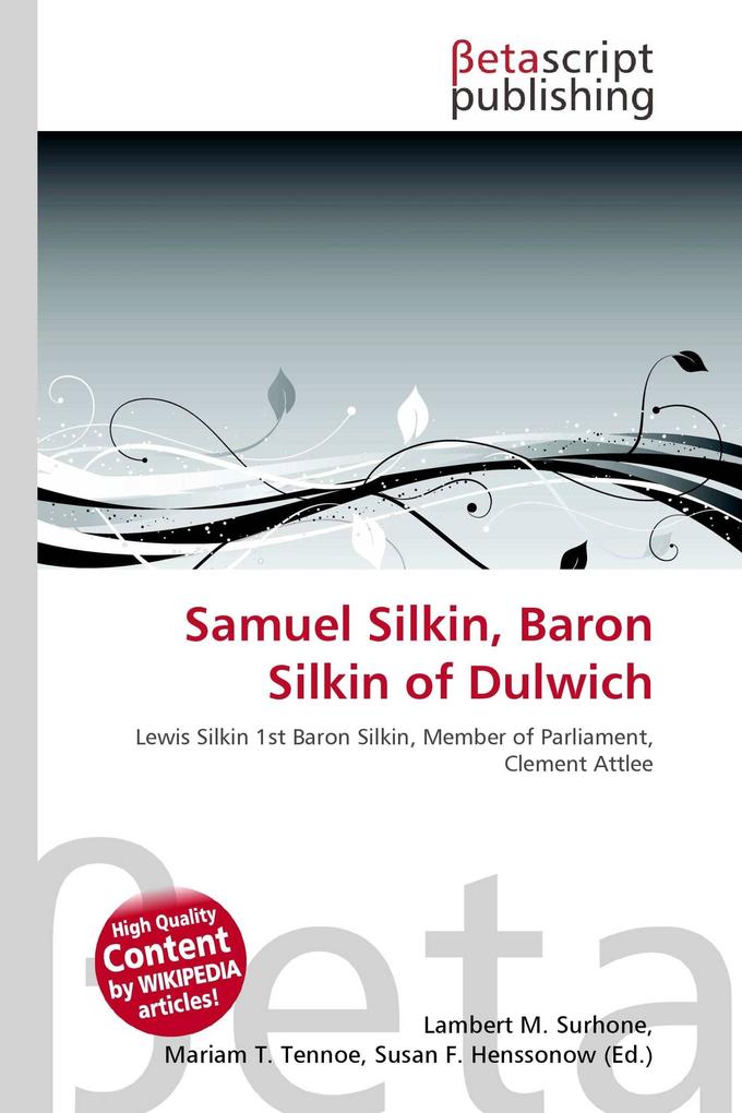 Samuel Silkin Baron Silkin of Dulwich