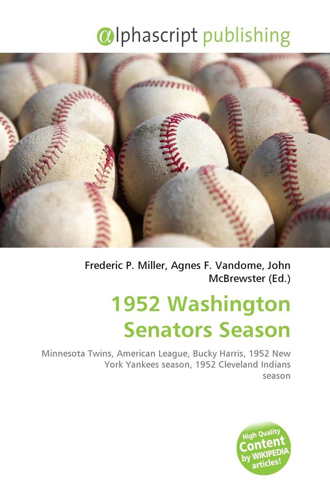 1952 Washington Senators Season