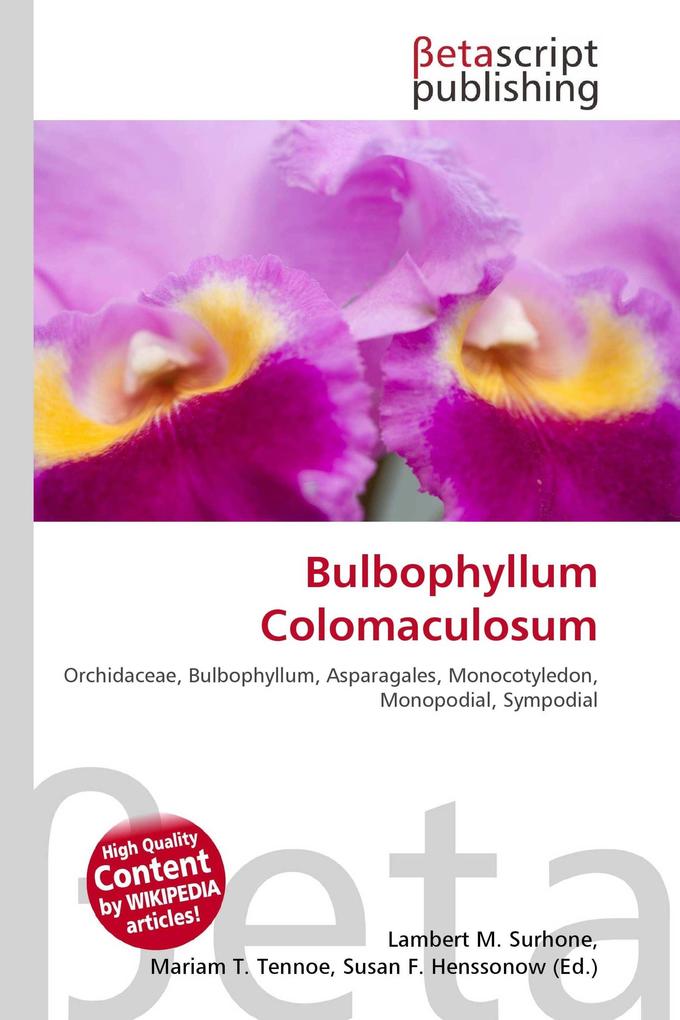 Bulbophyllum Colomaculosum