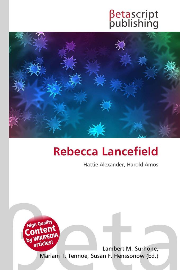 Rebecca Lancefield