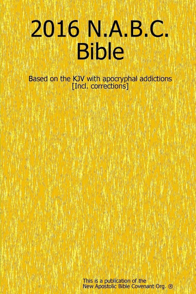 2016 N.A.B.C. Bible