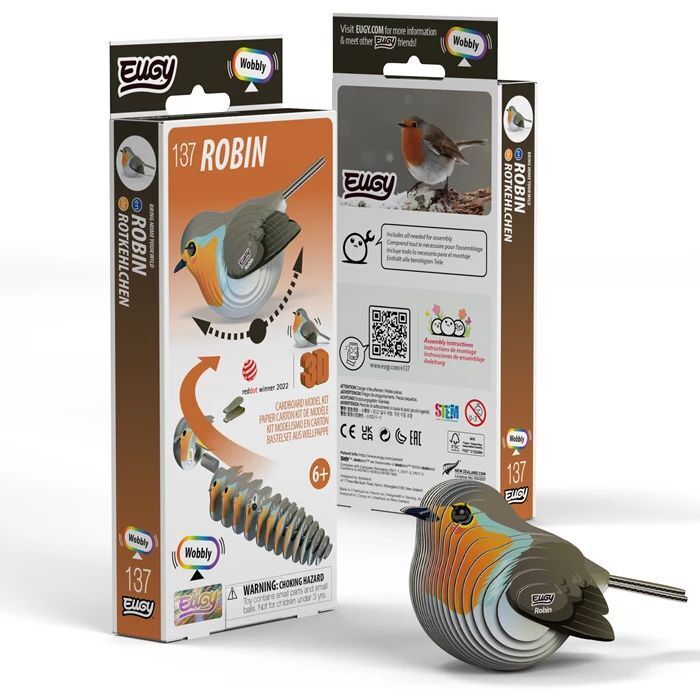 EUGY - 3D Bastelset Rotkehlchen | Kit (Bastelset) | In Karton | 650137 | 2026 - Bild 7