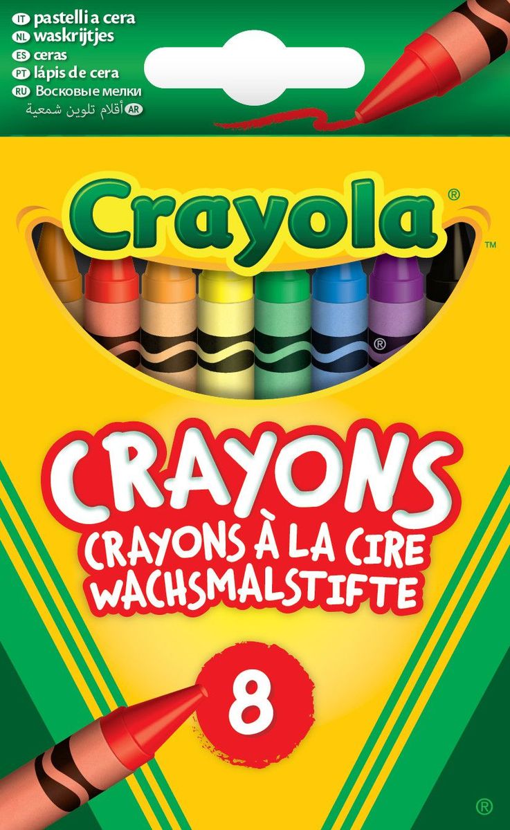 Crayola - 8 Crayola Crayons Assorted Eco