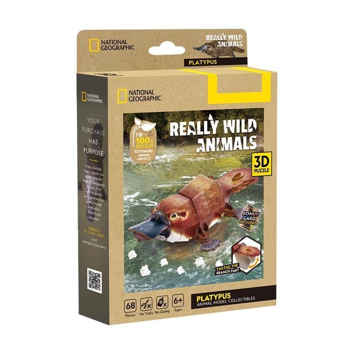 CUBICFUN - 3D Puzzle Schnabeltier 68 Teile