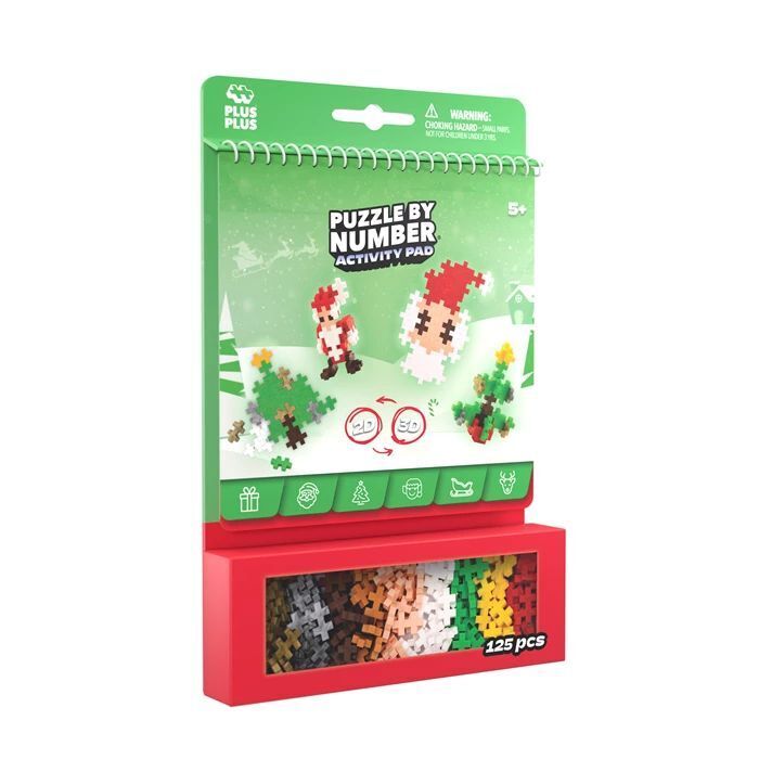 PLUS PLUS - 125 Kreativ Bausteine Puzzle Weihnachten