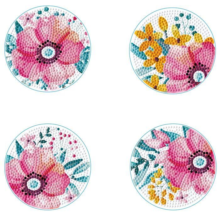 DIAMOND DOTZ - Diamond Painting Untersetzer Blumen