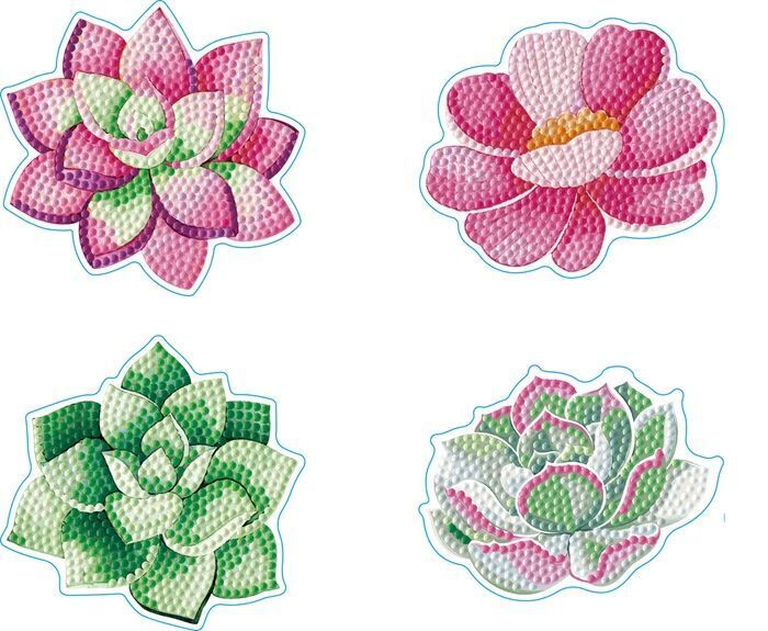 DIAMOND DOTZ - Diamond Painting Untersetzer Sukkulenten