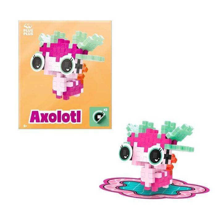 PLUS PLUS - 31 Kreativ Bausteine Axolotl pink (MQ3)