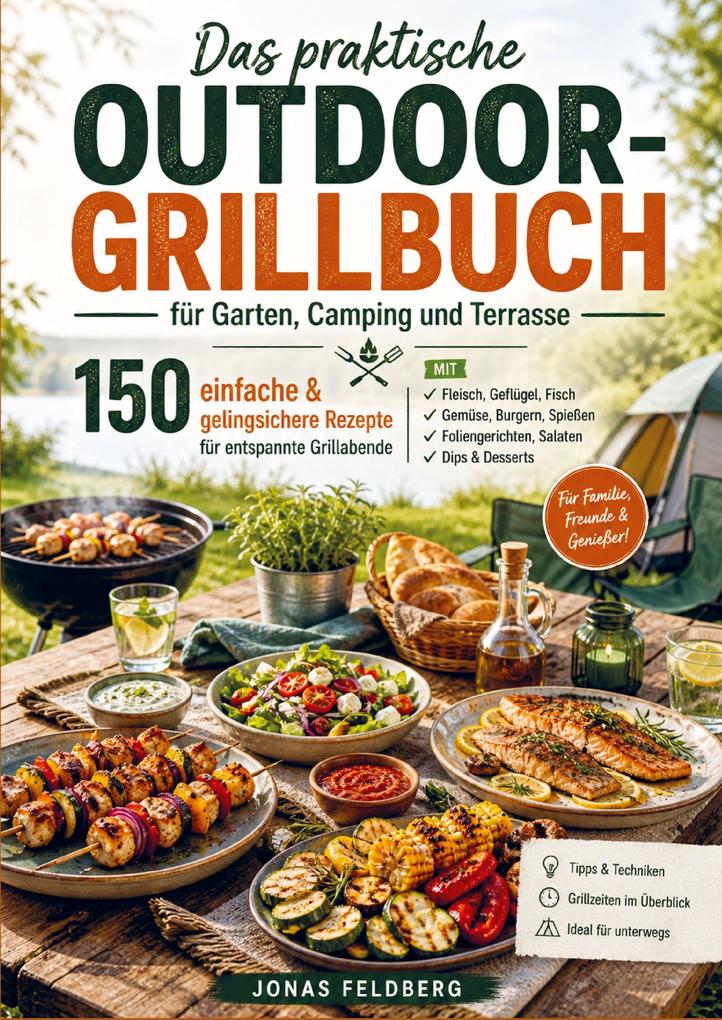 Das praktische Outdoor-Grillbuch für Garten Camping und Terrasse