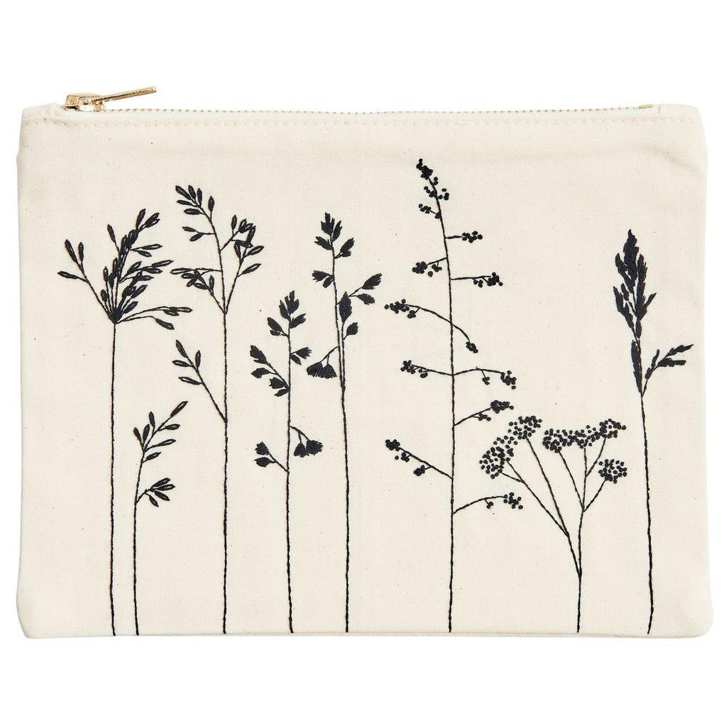 Stickpackung Vorgezeichnet Pouch Blumen und Gräser