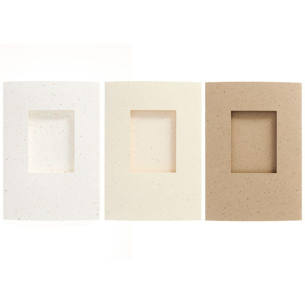 Passepartoutkarten mit Recyclingpapier B6 FSC MIX