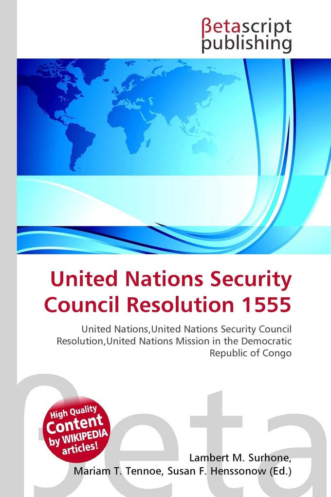 United Nations Security Council Resolution 1555