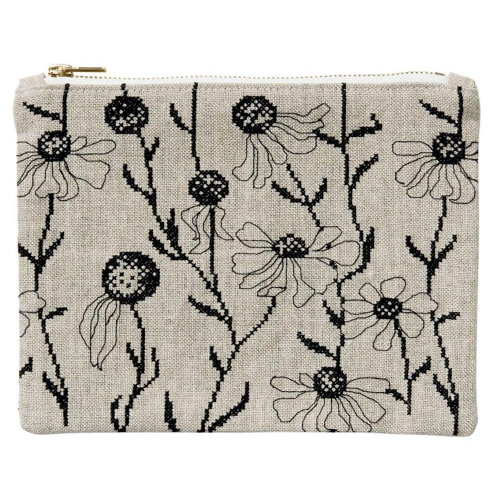 Stickpackung Gezählter Kreuzstich Pouch Echinacea