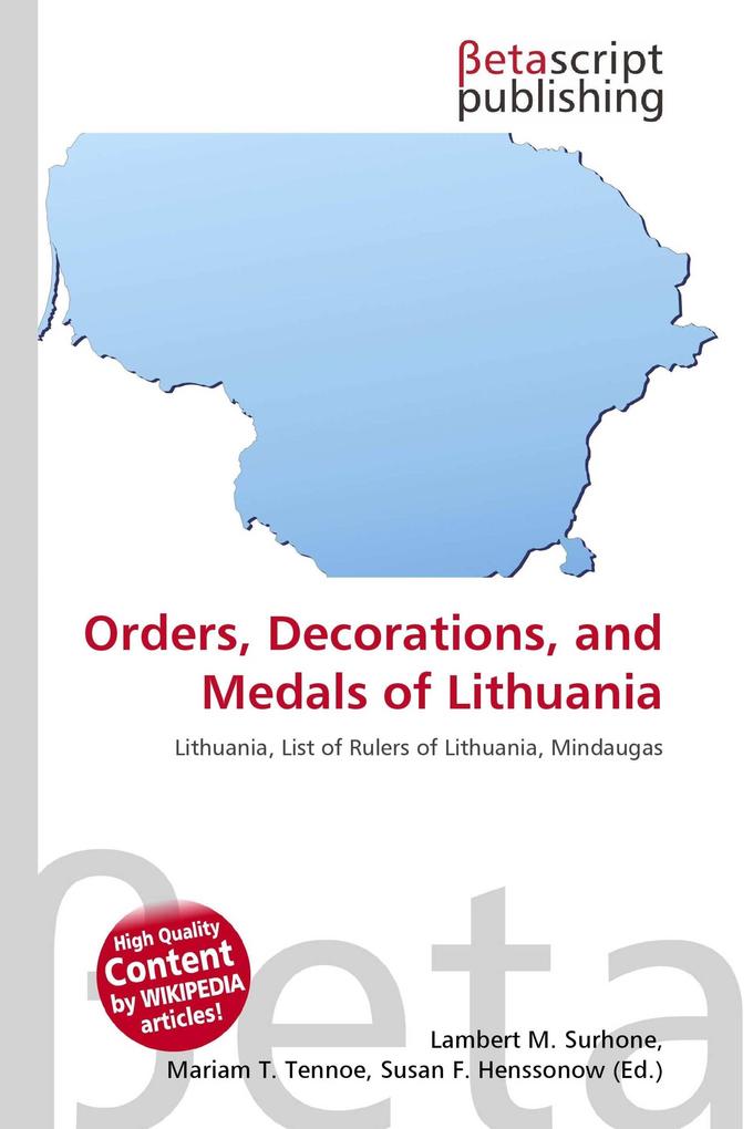 Orders Decorations and Medals of Lithuania