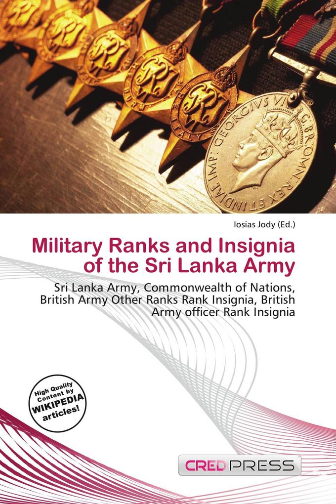 Military Ranks and Insignia of the Sri Lanka Army