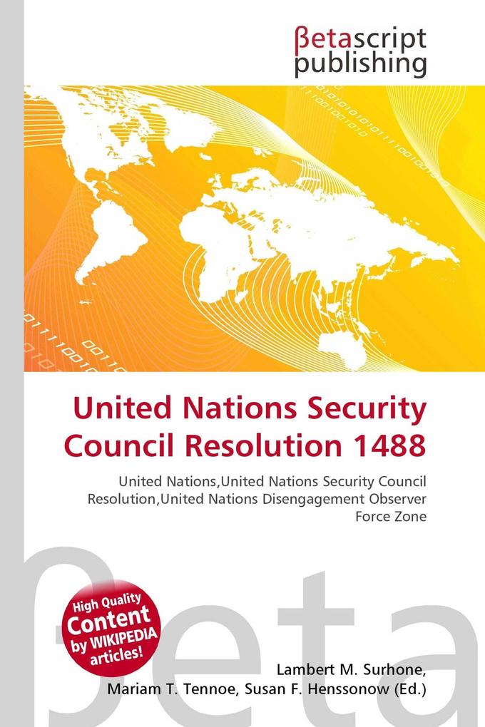 United Nations Security Council Resolution 1488