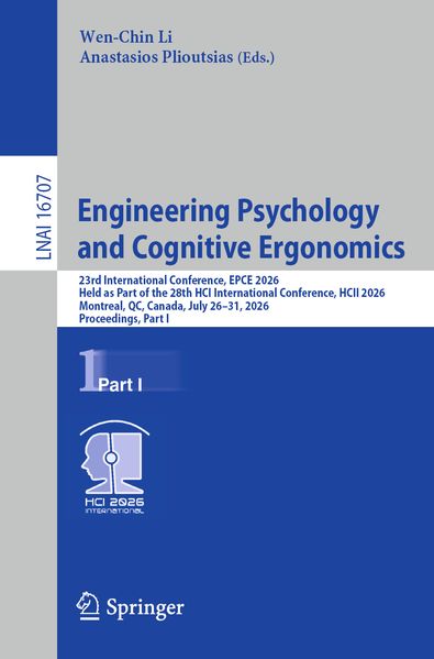 Engineering Psychology and Cognitive Ergonomics