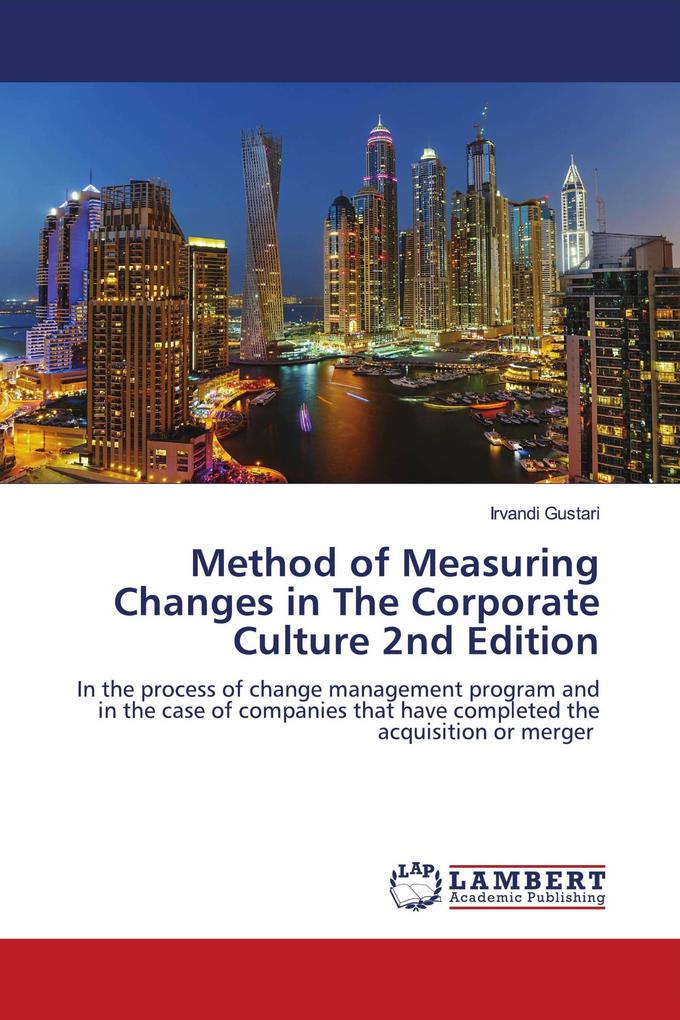 Method of Measuring Changes in The Corporate Culture 2nd Edition