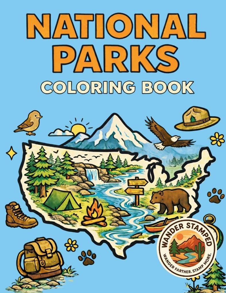 National Parks Coloring Book