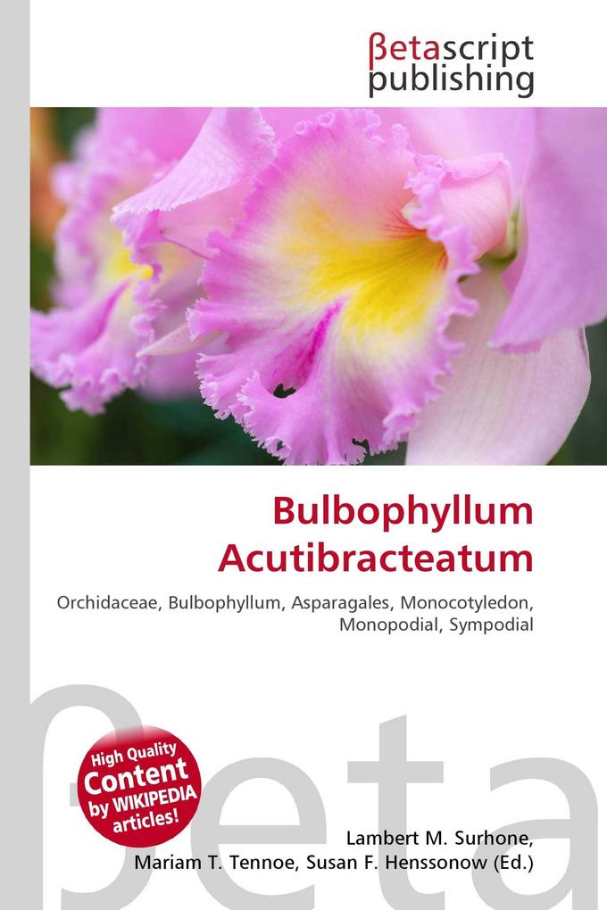 Bulbophyllum Acutibracteatum