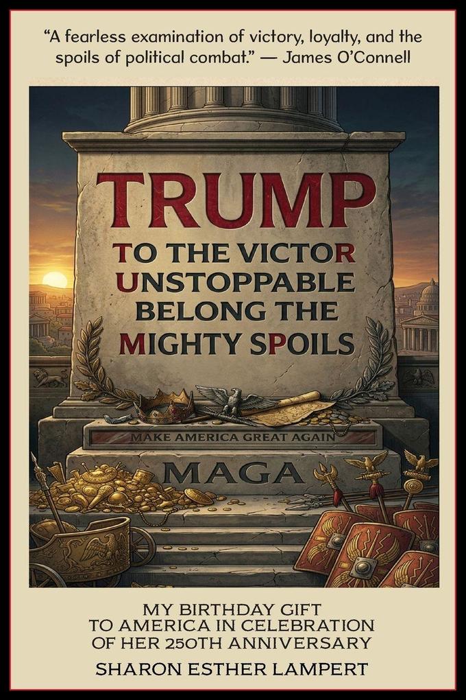 TRUMP TO THE VICTOR UNSTOPPABLE BELONG THE MIGHTY SPOILS