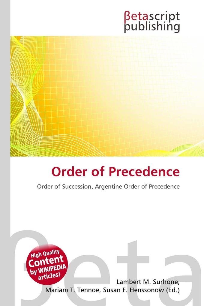 Order of Precedence