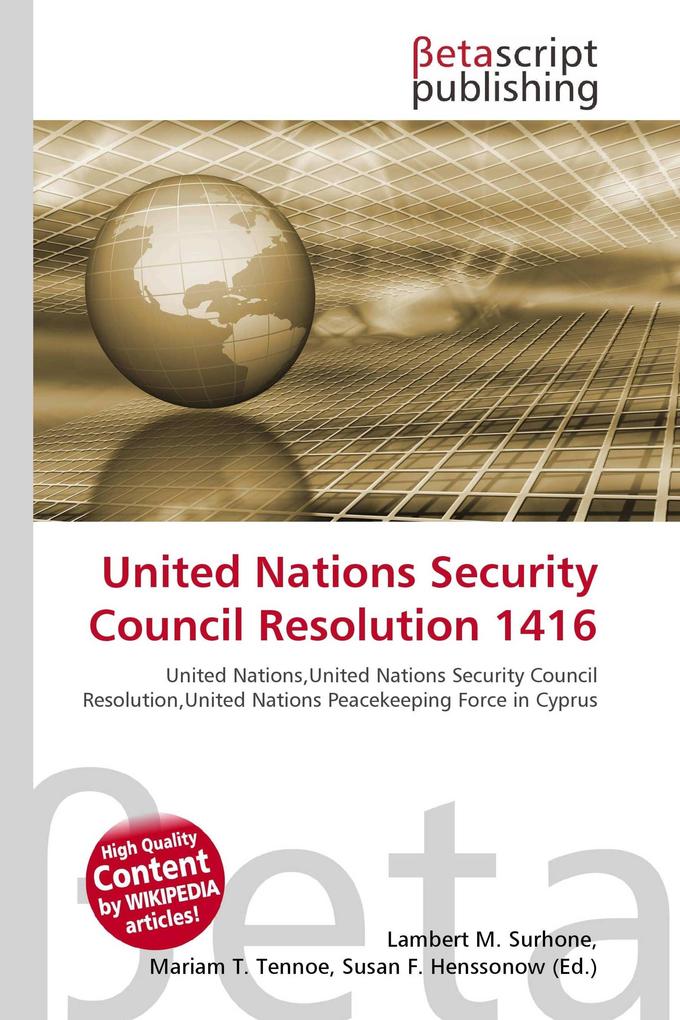 United Nations Security Council Resolution 1416