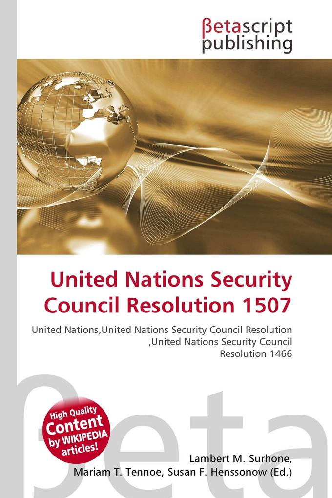 United Nations Security Council Resolution 1507