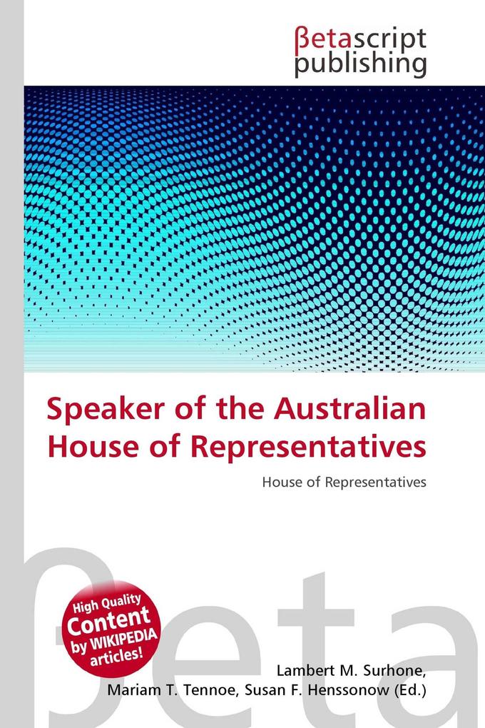 Speaker of the Australian House of Representatives