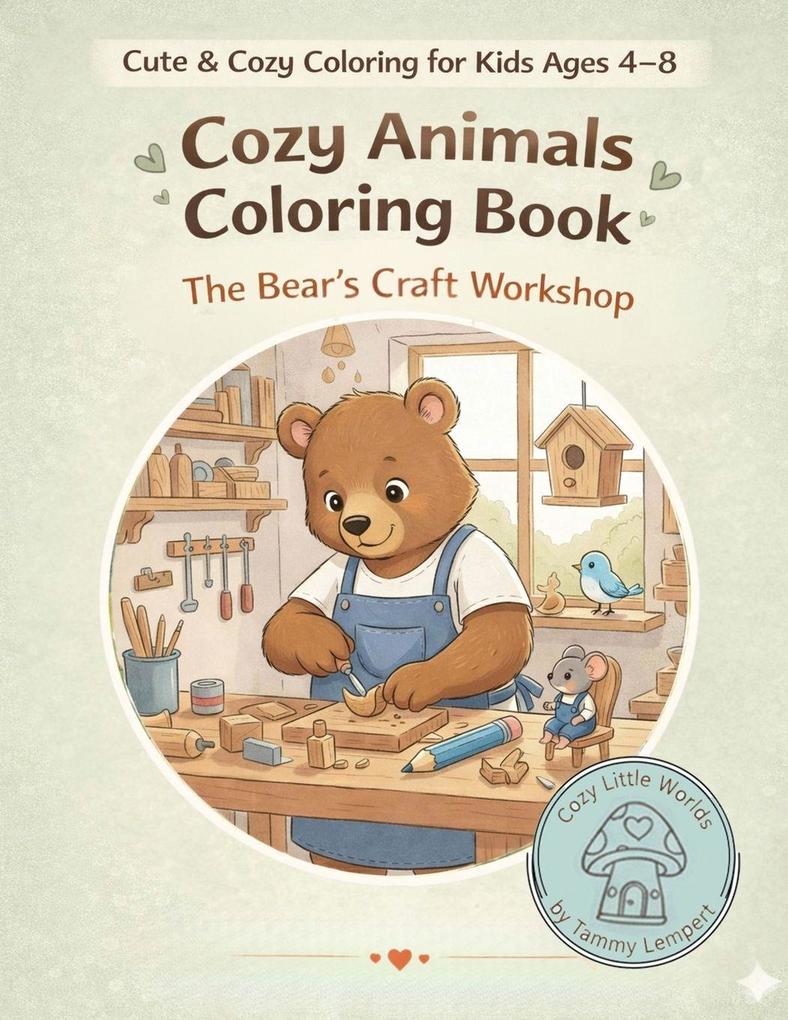 Cozy Animals Coloring Book