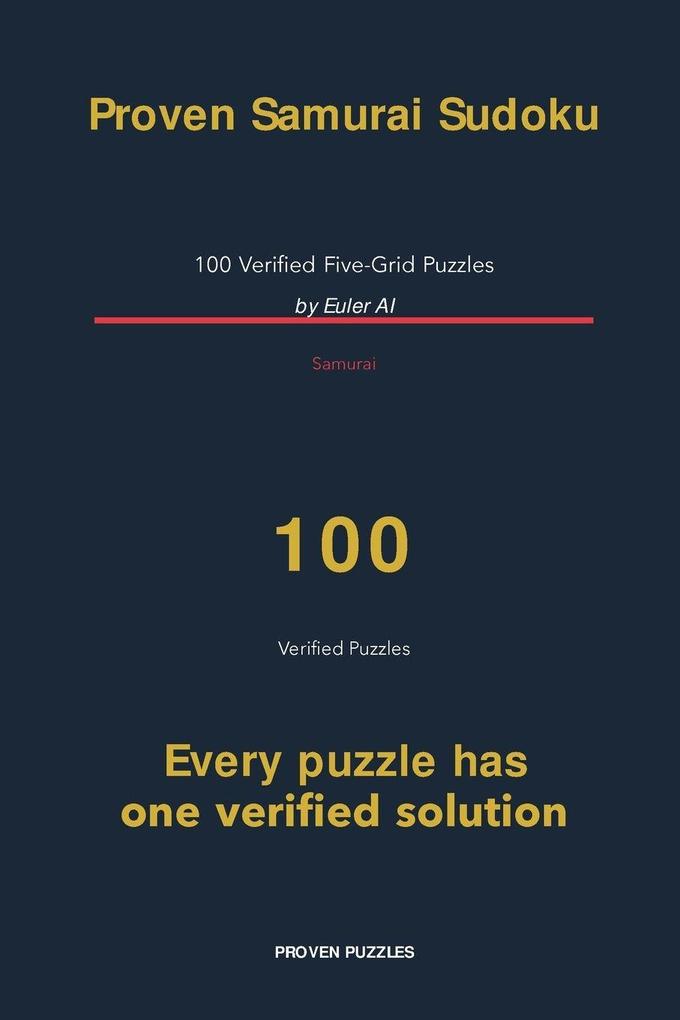 Proven Samurai Sudoku